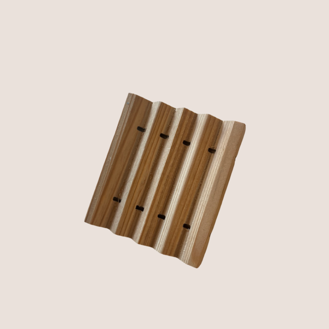Natural Cyprus Wood Soap Dish