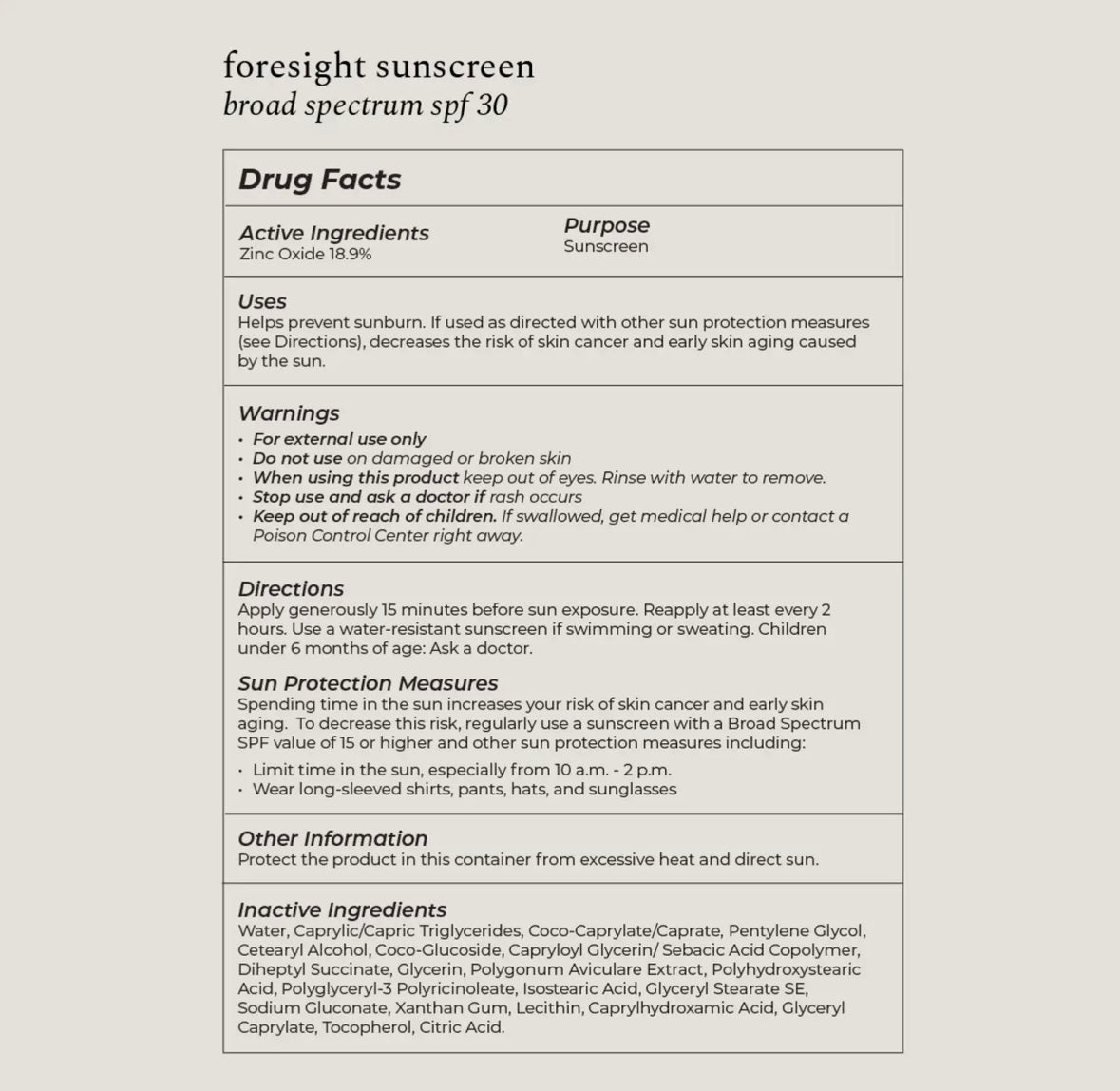 Mineral Sunscreen for Face | SPF 30