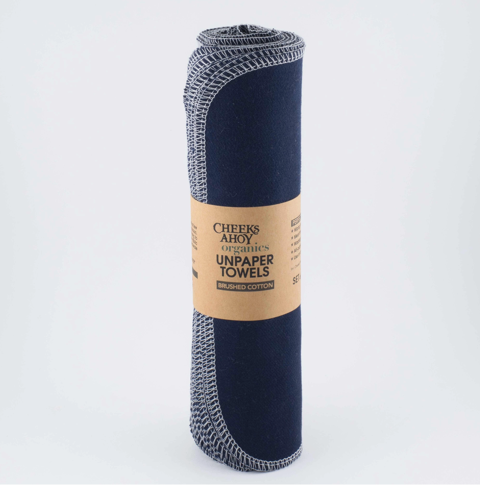 Non-Paper Towels - Organic Brushed Cotton
