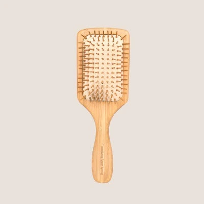 compostable zero waste bamboo hairbrush